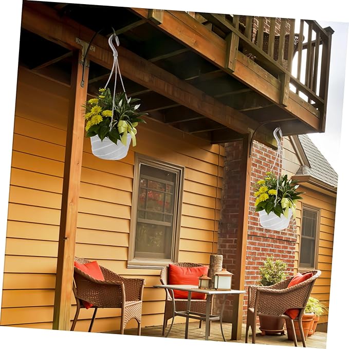 Veemoon Versatile Hanging Pots 3pcs Plastic Chlorophytum Planter Simple Design for Balcony Ceiling or Table for Air Plants Chlorophytum and Home Decor