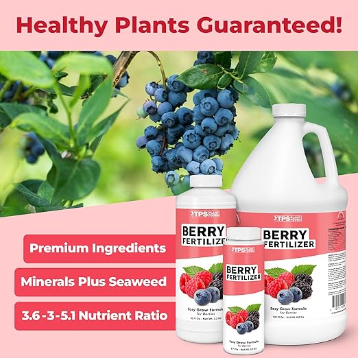 Berry Fertilizer – Liquid Plant Food for Bigger Harvests, Stronger Roots & Healthy Growth, 1 Gallon
