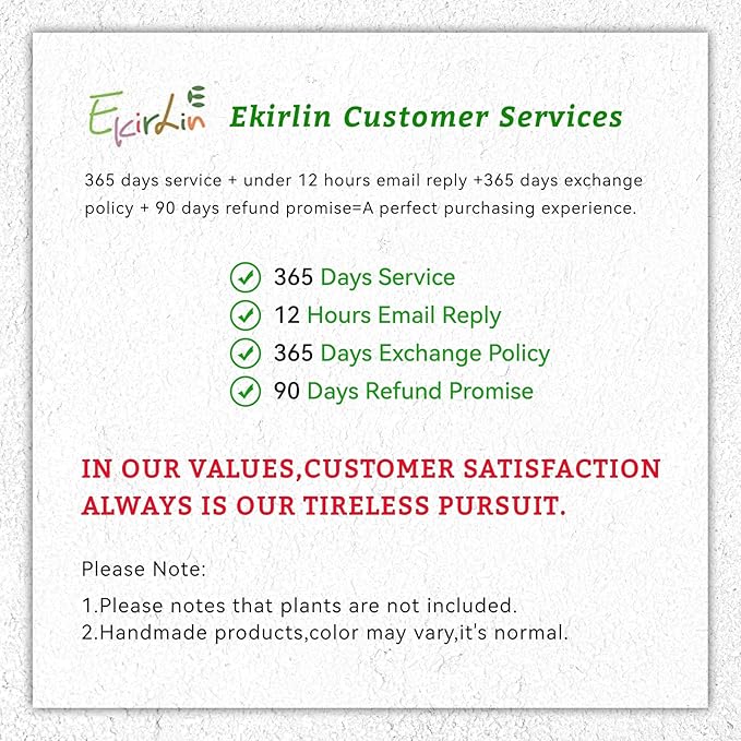 Ekirlin 7 Inch Indoor Plant Pot, Natural Resin Gravel Textures Planters, Modern Heavy Planter with Drainage Hole, Removable Rubber Stopper and Non-Slip Soft Pad, Decorative Pot for Home/Outdoor/Garden