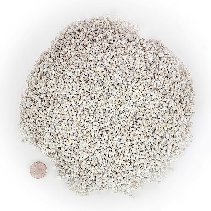 Premium Organic Perlite - (Made in Ukraine) Horticultural Soil Amendment for Indoor & Outdoor Container Plants for Drainage Management and Enhanced Growth - 4 Quart