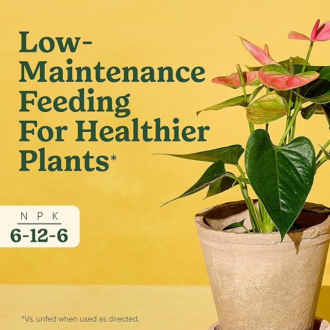Miracle-Gro Indoor Plant Food Spikes for All Plants, Fertilizer Spikes for Houseplants, Flowers, Vegetables, and Herbs, 48 Spikes