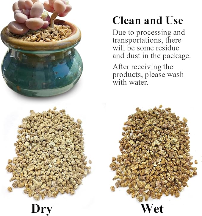 FANTIAN 5 lbs Maifanitum Stones for Succulent,1/4 Inch Decorative Rocks for Indoor Plants, Bonsai, Soil Cover. Small Stones for Promote Soil Root Growth, Water Drainage and Plant Growth(5-8 mm)