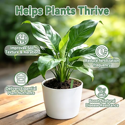 RAINFLOW 90PCS Slow Release Fertilizer Spikes for Indoor Plants - Long Lasting Plant Food Spikes for Houseplants Orchids Potted Plants, Easy to Use Fertilizer Sticks for Indoor Flowers Foliage Growth