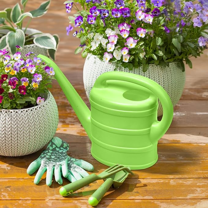 ZXJ Small Plant Watering Can - 1/3 Gallon - Green