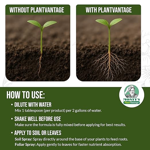 PlantVantage Concentrated Plant Fertilizer Bundle – Liquid Plant Food and Fertilizer for Strong Roots, Stems, and Larger Leaves – Root & Bloom, Indoor/Outdoor, and Premium Growth – 3-Pack, 8 oz Each
