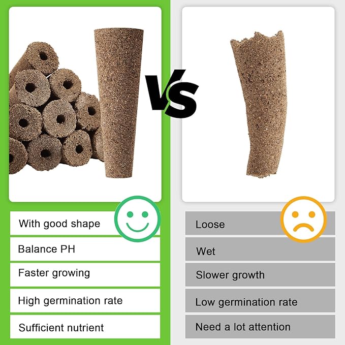 Chumia 200 Pcs Hydroponics Grow Sponges Replacement Growth Sponges Root Plugs Pods Kit for Indoor Hydroponic Garden Patio Lawn Plant Growth System Seed Starting Accessories