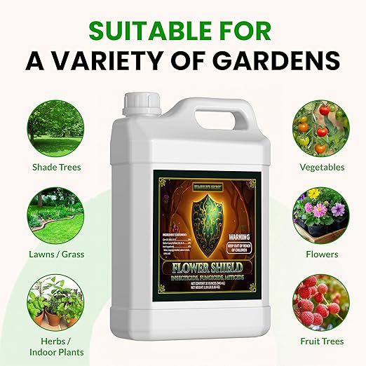 Humboldts Secret Flower Shield | Plant Care Spray for Routine Foliar Application & Maintenance | Naturally Derived, Oil-Based Formula | Indoor & Outdoor Plants | 32 Ounce
