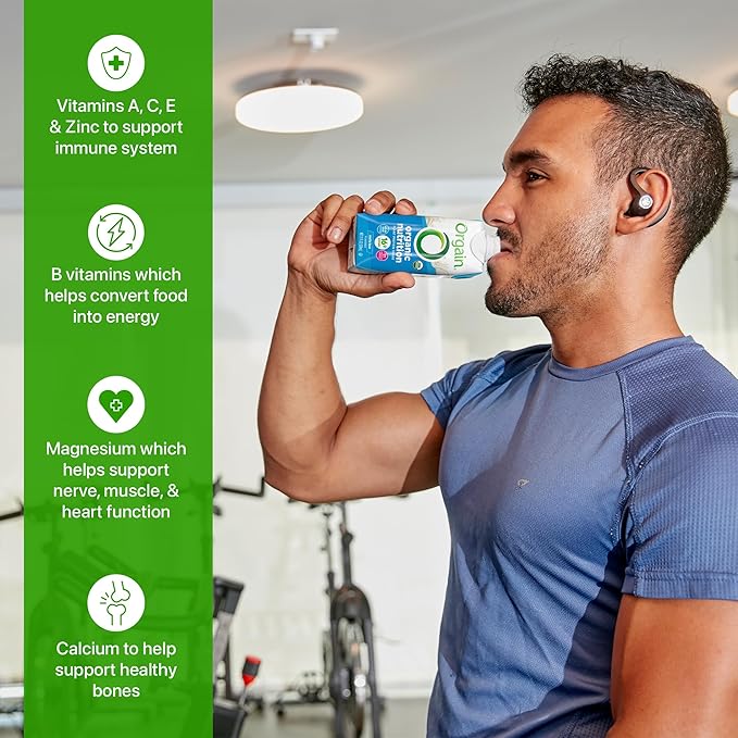 Orgain Organic Nutritional Vegan Protein Shake, Vanilla Bean - 16g Plant Based Protein, Meal Replacement, 21 Vitamins & Minerals, Fruits & Vegetables, Gluten Free, Non-GMO, 11 Fl Oz (Pack of 4)