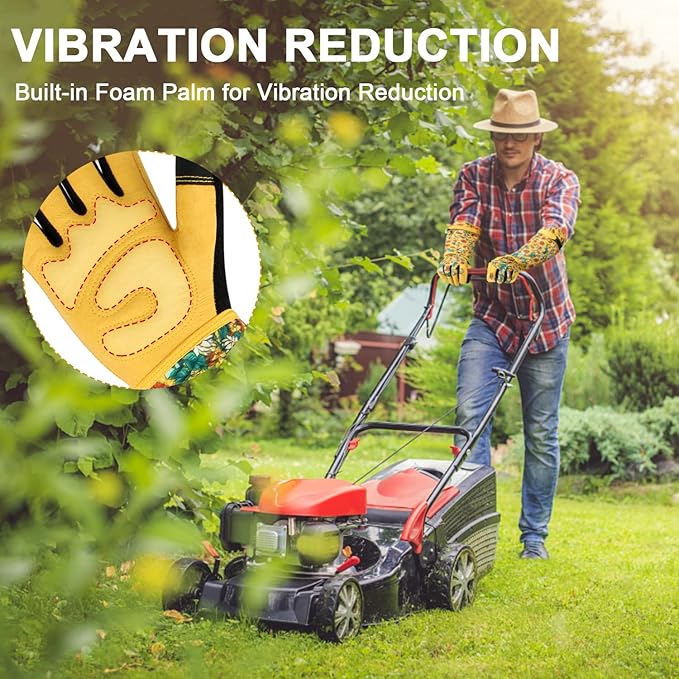 Long Gardening Garden Gloves,Thorn-proof&Puncture Resistance Rose Cactus Gauntlet Glove for Gardener,Gifts