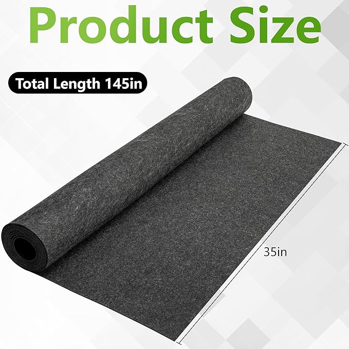 Adnee 145 x 35 Inch Automatic Plant Watering Mat-3mm Thick Self Watering Capillary Mat-Felt Plant Water Wicking Mat for Seed Sprouting Hydroponics Potted Plants