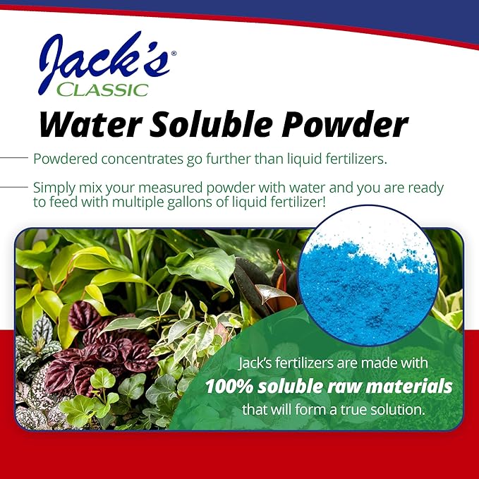 Jack's Classic 15-30-15 Houseplant Special Water-Soluble Fertilizer with Micronutrients to Green-Up and Increase Blooms in Houseplants, 8oz, 2 Pack