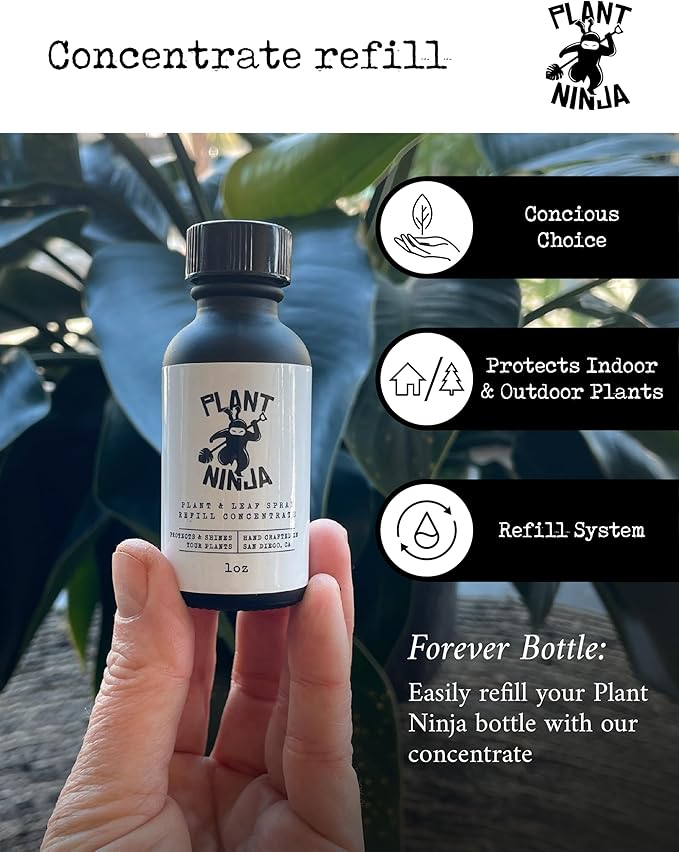 Plant & Leaf Spray, Refill Concentrate, Protection, Shine Enhancer for Your Indoor Plants, House Plants, Gardening Supplies, Plant Care, 3 Pack 1oz