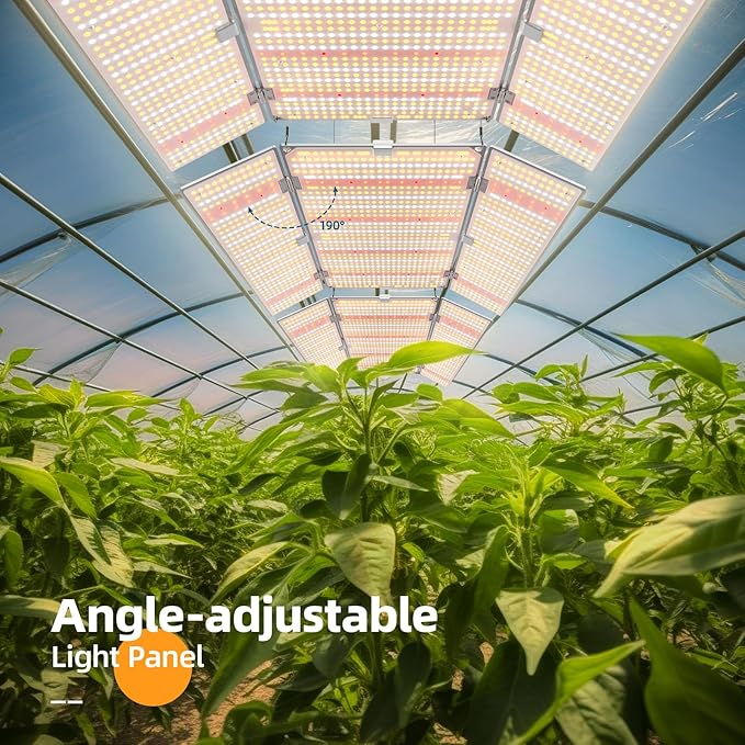 Barrina 480W BU4800 Dimmable LED Grow Lights, for 4x4/5x5 Grow Tent, Full Spectrum with IR, Daisy Chain Adjustable Light Panel, 1376 LEDs, Grow Lights for Indoor Plants Seed Veg Blooming