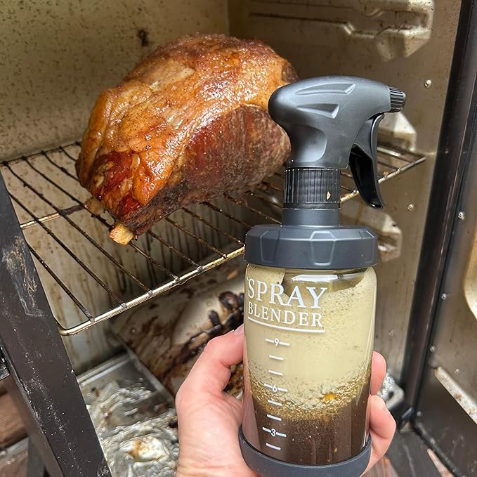 Create Plant-Based Sprays in Minutes with Powerful Electric Blender & Glass Spray Bottle, Perfect for BBQ, Grilling & BPA-Free, Food-Grade