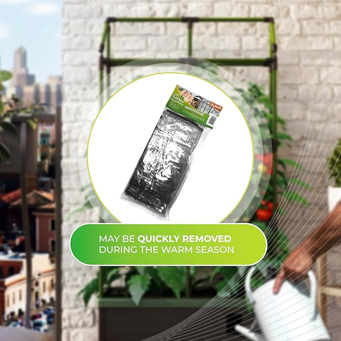 BioGreen Cover for Raised Garden Bed City Jungle & Heidelberg | Transparent Design | Incl. 2 Zippers | Protection from Cool Nights | Easy to Assemble