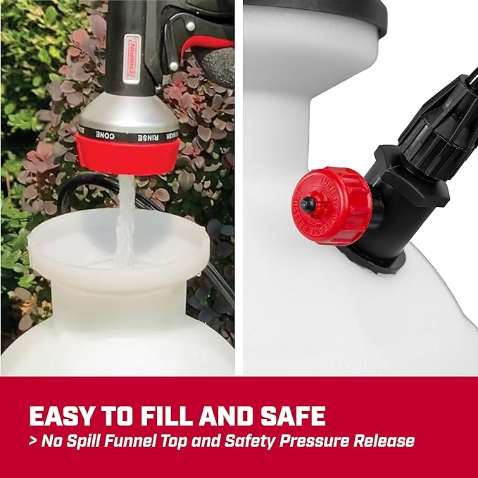 Chapin 28324 Battery Powered Sprayer, No More Pumping, Pressured Autosprayer, 2 Gallon, Lawn, Garden, Anti-Clog Filter, Adjustable Spray Nozzle, Spraying Plants, Watering, Weeds, Fertilizer and Pests