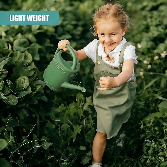 0.5 Gallon Watering Can for Indoor & Outdoor Plants - Small Watering Can with Long Spout for Precise Watering - Ideal for Bonsai, Seedlings, Houseplants, Flowers & Greenhouses