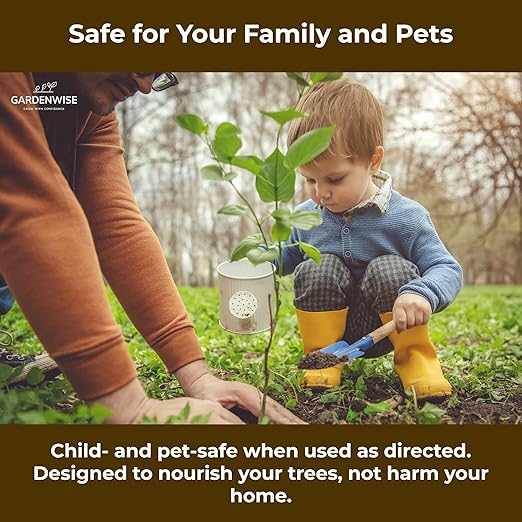 GARDENWISE Professional Citrus Fertilizer + Vital Micronutrients; Perfect Balanced NPK for All Citrus; for Indoor and Outdoor Plants; Orange, Lime, Avocado and Lemon Tree Fertilizer (10 QUARTS)