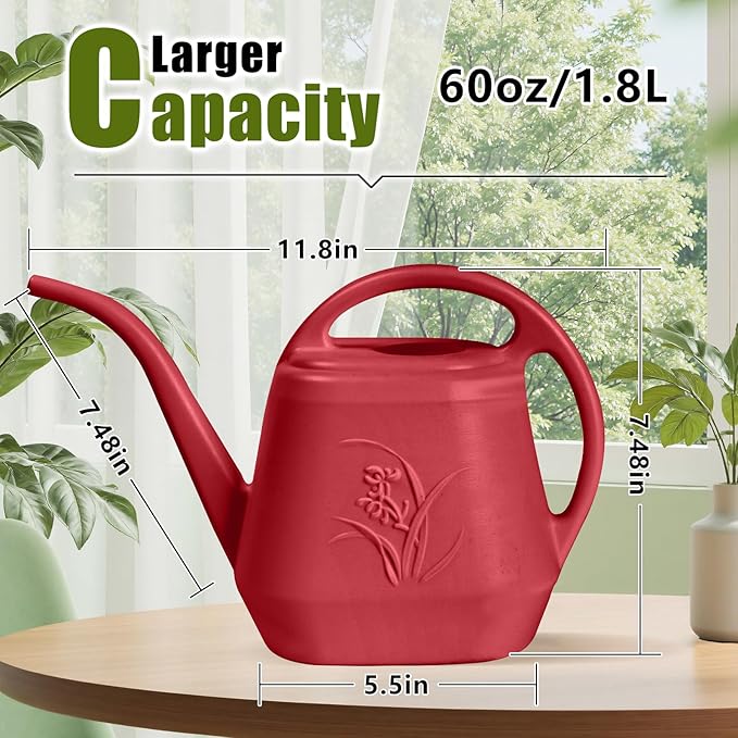 Plant Watering Can - 1/2 Gallon - Wine Red