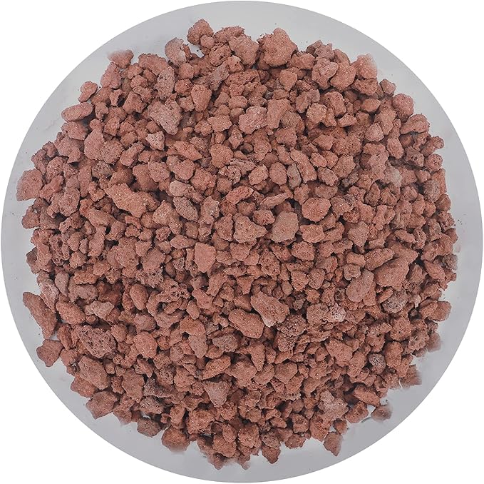 Boniosz 2lb Red Horticultural Lava Rock Soil Additive for Cacti, Vase Fillers, Succulents and Terrarium Plants - No Dyes or Chemicals - 100% Pure Volcanic Rock