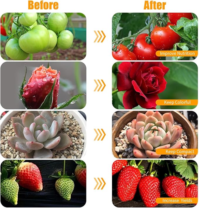 Black Clip Grow Lights for Indoor Plants, 168 Full Spectrum LEDs Clip Plant Growing Lamps with Flexible Gooseneck and 4/8/12h Timer, 3 Spectral Modes, 10 Dimmable Levels (4 Head 1 Pack)