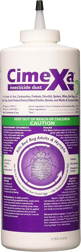 Rockwell Labs - CXID032 - Cimexa Dust - Insecticide - 4 oz