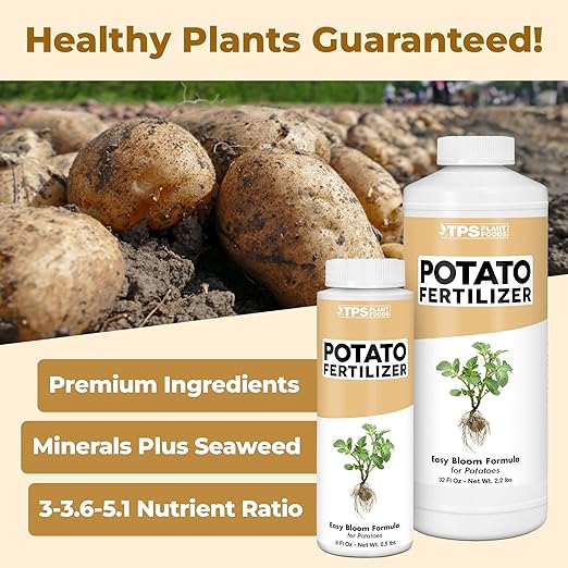 Potato Fertilizer – Liquid Plant Food for Bigger Tubers, Stronger Roots & Vigorous Plant Growth, 32 oz