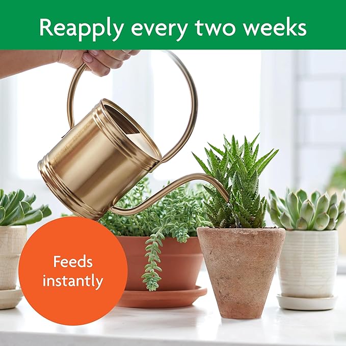 Miracle-Gro Succulent Plant Food - Liquid Fertilizer for Succulents and Cacti including Jade and Aloe, Feed Every 2 Weeks - 8 fl. oz. (2 Pack)