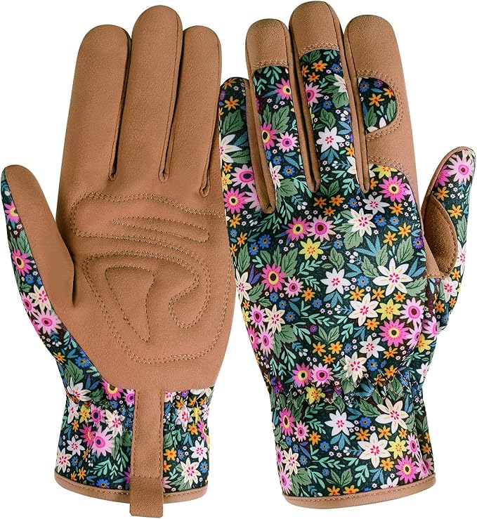 fauson Gardening Gloves - Gardening Gloves for Women Firm Grip Breathable Garden Gloves Thorn Proof for Digging, Planting