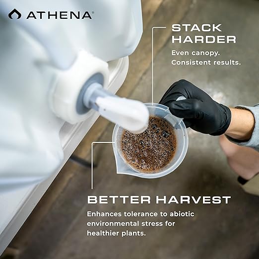 Athena Foliar Stack - Bloom Booster & Flowering Enhancer | Natural Kelp Hydroponic Nutrient for Plant Growth, Transition & Flowering | Foliar Spray or Root Drench – 1 Gallon | 0-0-1