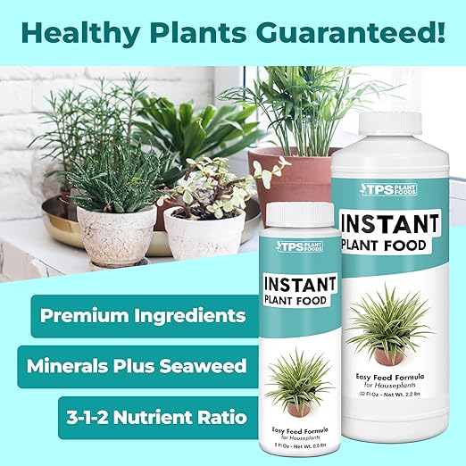 Instant Plant Food – Liquid Plant Food for Fast Nutrient Uptake, Stronger Growth & Healthier Plants, 8 oz