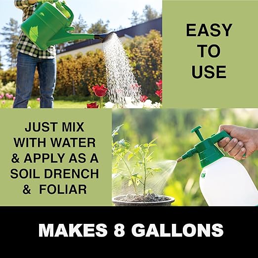 GGO Plant Armour – Natural Plant Disease Control & Growth Promoter with Chitosan – Concentrated Solution for Lawns, Potted Plants, Fruits, and Vegetables – Easy-to-Use, Non-GMO, Made in USA