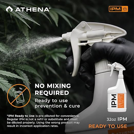 Athena IPM Plant Pest Control Ready-to-Use Spray | Broad Spectrum Fungicide & Insecticide for Indoor and Outdoor Plants | Supports Control of Spider Mites, Powdery Mildew, and Common Plant Pests