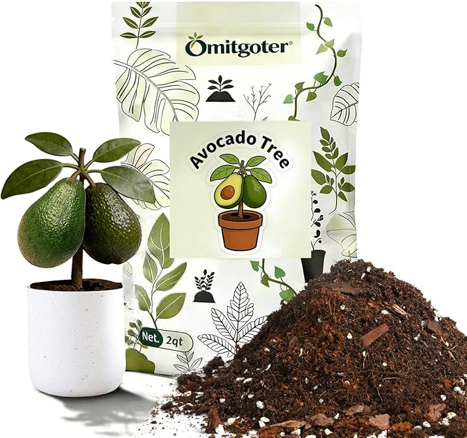 Avocado Soil 4qt, 100% Natural Organic Potting Soil for All-Stage Avocado Tree Growth