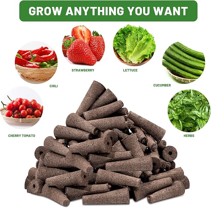 70 Pack Grow Sponges, Seed Pods Replacement, Sponges Seed Growth kit, Bulk Grow Sponges for Indoor Garden System(Brown)