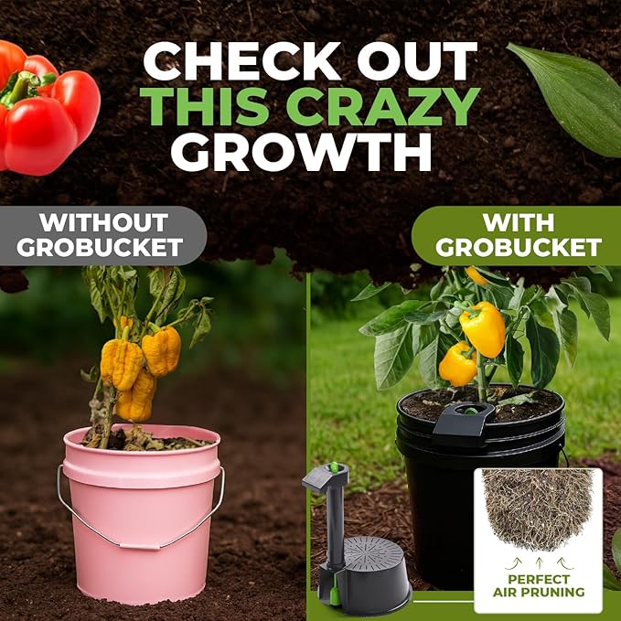 Self Watering Planter Insert w/LifeTested Technology, Water Reservoir & Level Indicator - Turn Any 5-Gal Bucket into a DIY, Portable Automatic Container Indoor-Outdoor Garden, 3-Pack