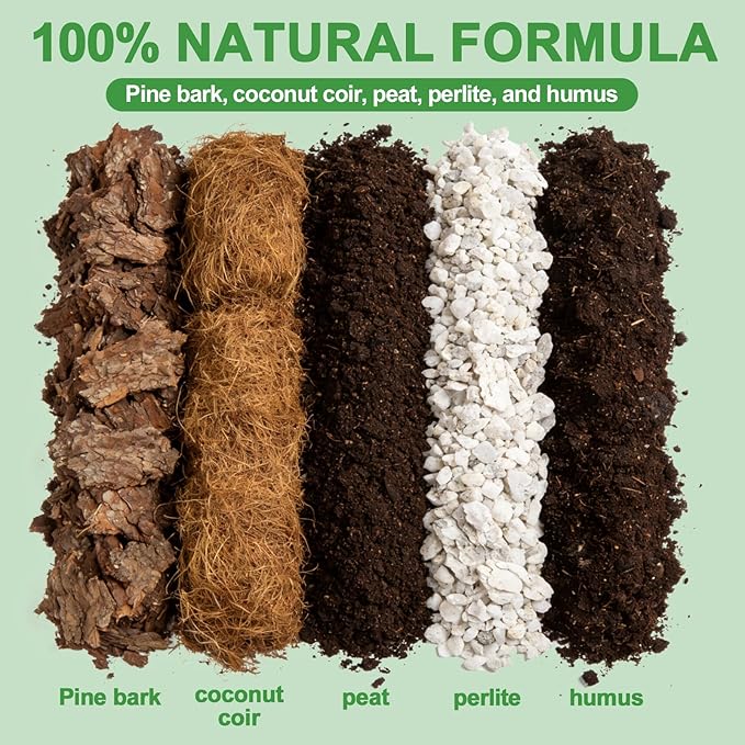 Premium Bonsai Soil Mix for Pine Trees 1qt，Breathable and Drainage Formula| Ideal for Bonsai Pots and Repotting