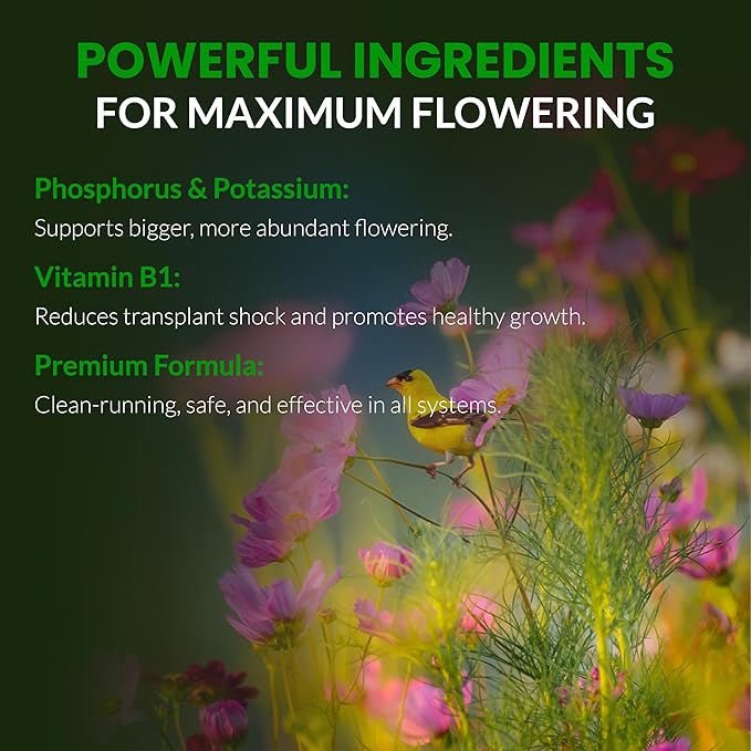 Humboldts Secret Flower Stacker | 0-7-5 Bloom Booster with Vitamin B1 | High Phosphorus Potassium Flowering Nutrients | Potting Soil Hydroponics Coco | Indoor & Outdoor Plants | 2.5 Gallon