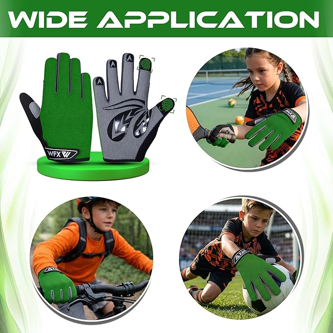 WFX Kids Work Gloves Youth Boys Gardening Gloves, Garden Utility Grips Full Finger Work with Children Ages 8-12 Working