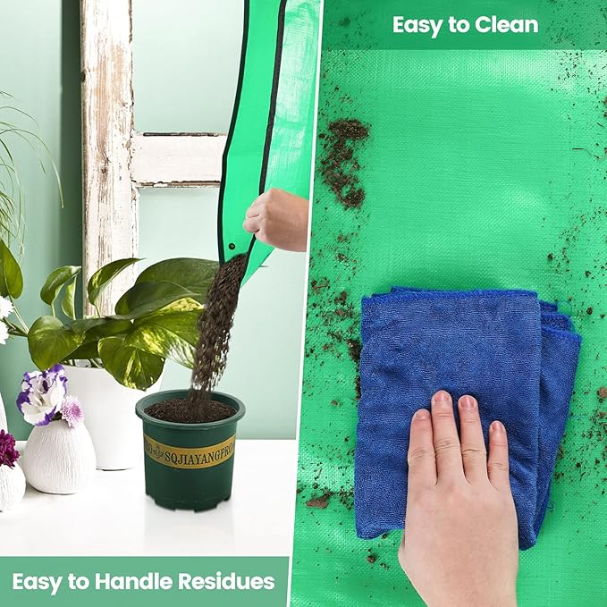 Onlysuki 3PCS 39.5" x 31.5" Large Potting Mat for Indoor Plants Transplanting and Dirt Control Garden Gifts for Women Men