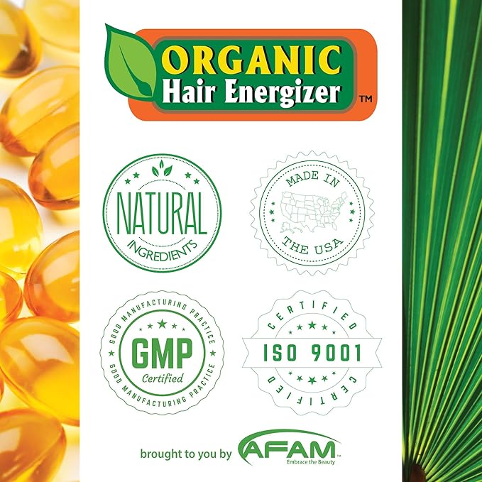 Organic Hair Energizer Hair Growth Booster , green , 2 Oz