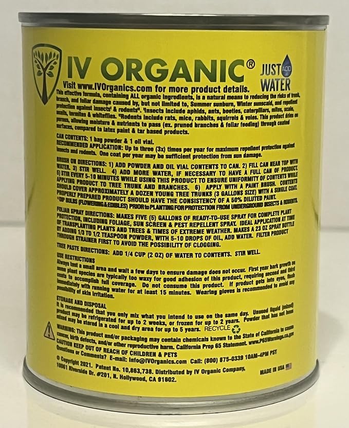 IV Organic 3-in-1 Plant Guard, 1 Pint (Brown)