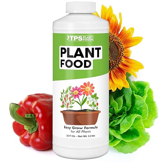 Plant Food – Liquid Fertilizer for All Plants, Lush Growth & Strong Roots, 32 oz