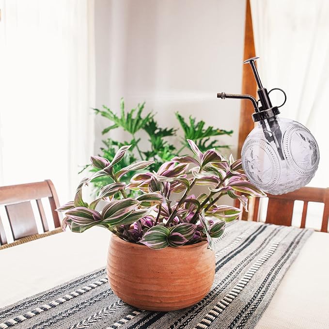 3 PCS Plant Watering Globes and Glass Watering Can Self Watering Globes Glass Spray Bottles for Indoor & Outdoor Plant,Hand-Blown Glass,Automatic Watering Device