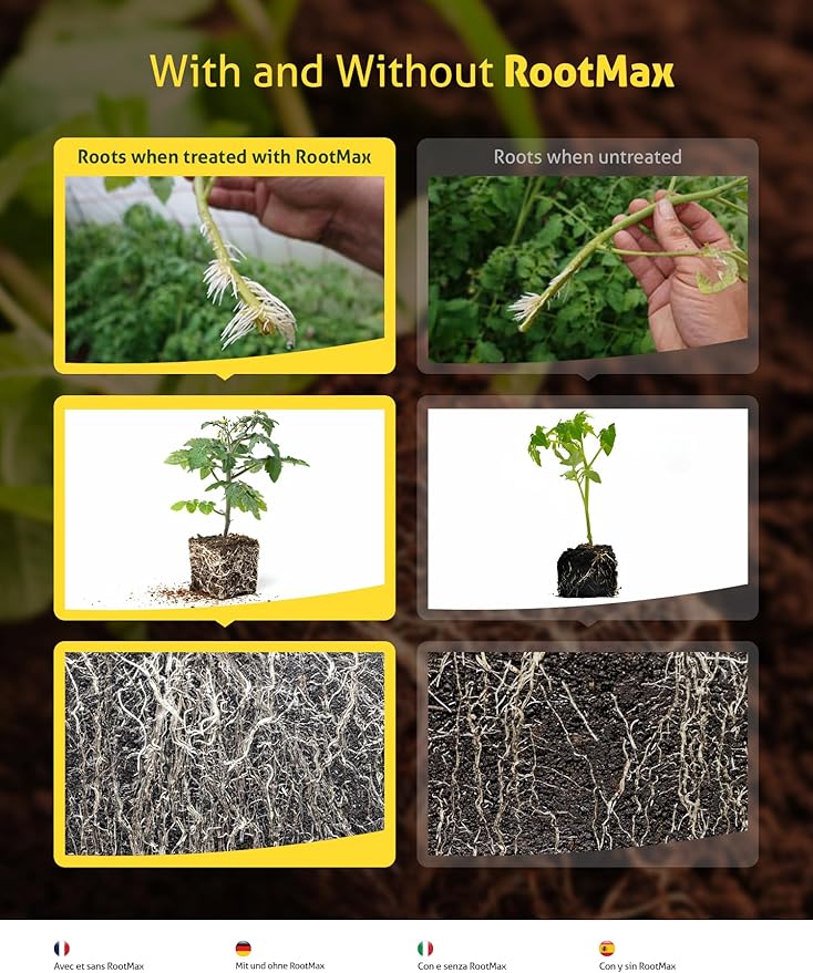 RootMax - Mycorrhizal Fungi (500 g/17.63 oz) | Rooting Powder for All Plants, Trees, Flowers & Edibles | Direct to Root Inoculant | Treats 100+ Plants