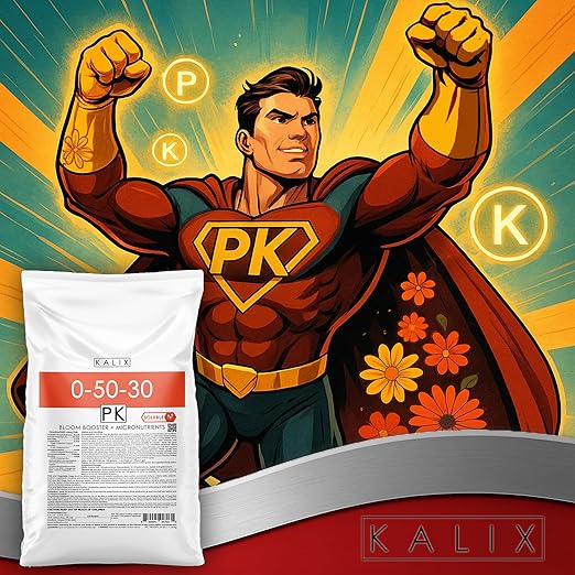 KALIX 0-50-30 Bloom Booster | Premium Water Soluble Fertilizer for Flowers, Fruits & Ornamentals | High Phosphorus & Potassium Formula to Boost Flowering, Root Strength & Crop Quality | 25 lb