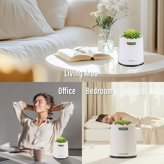 Artificial Succulent Plants with Subtle Gardenia Scent, Faux Indoor Plants for Home Decor, Small Fake Plant for Bathroom, Bedroom, Office Decor, Aesthetic Room Accessories, Housewarming Gift