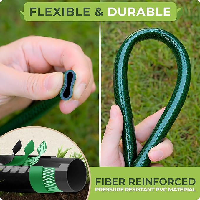 Carpathen 50 FT 1/2 Irrigation Tubing Mainline - Drip Irrigation Tubing Perfect for Push-To-Connect Garden Irrigation System, or as Blank Distribution Hose for Any Gardening Project