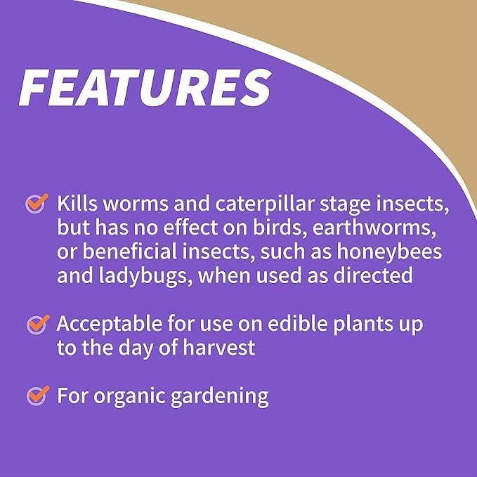 Bonide Captain Jack's Thuricide BT, 128 oz Ready-to-Use with Sprayer, Kills Worms and Caterpillars in Home Garden, For Organic Gardening
