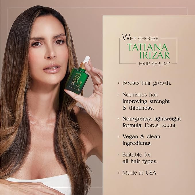 Caffeine Hair Growth Serum Women Made in USA - Scalp Serum Hair Growth Non-Greasy Biotin Rosemary, Amla & Caffeine - 1 Fl.Oz Natural Residue-Free - Gotero Anticaida y Crecimiento - Regrowth Treatment